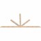 Ekena Millwork Saratoga Smooth Timber Gable Bracket, Douglas Fir, 96"W x 48"H x 1 1/2"D x 3 1/2"F, 12/12 Pitch GBW096X48X0204SAR00SDF - alternate 5